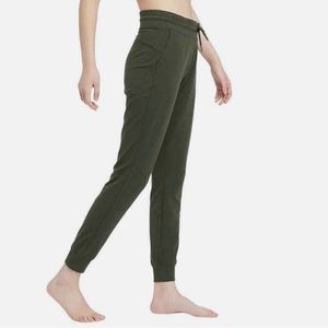All in Motion Women's Mid-Rise French Terry Joggers, Olive Green